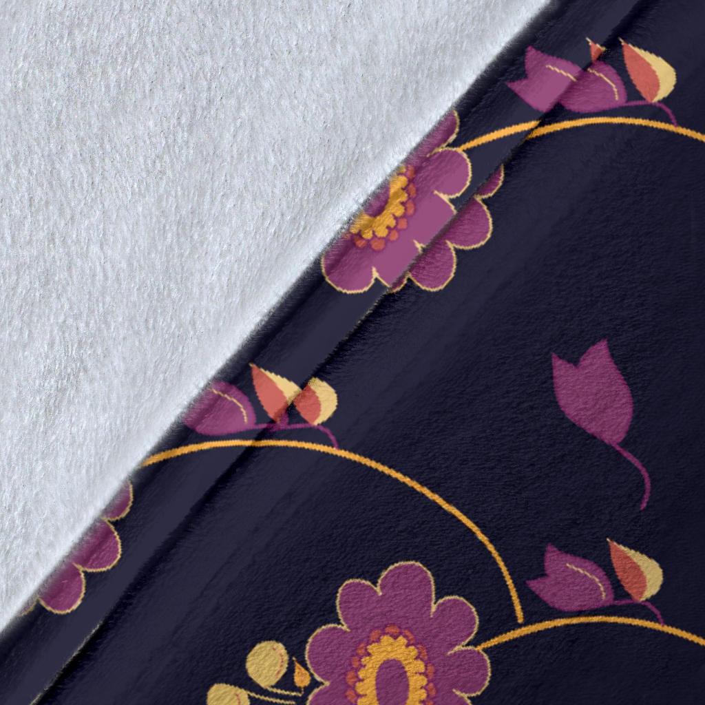 Anemone Pattern Print Design AM012 Fleece Blankete