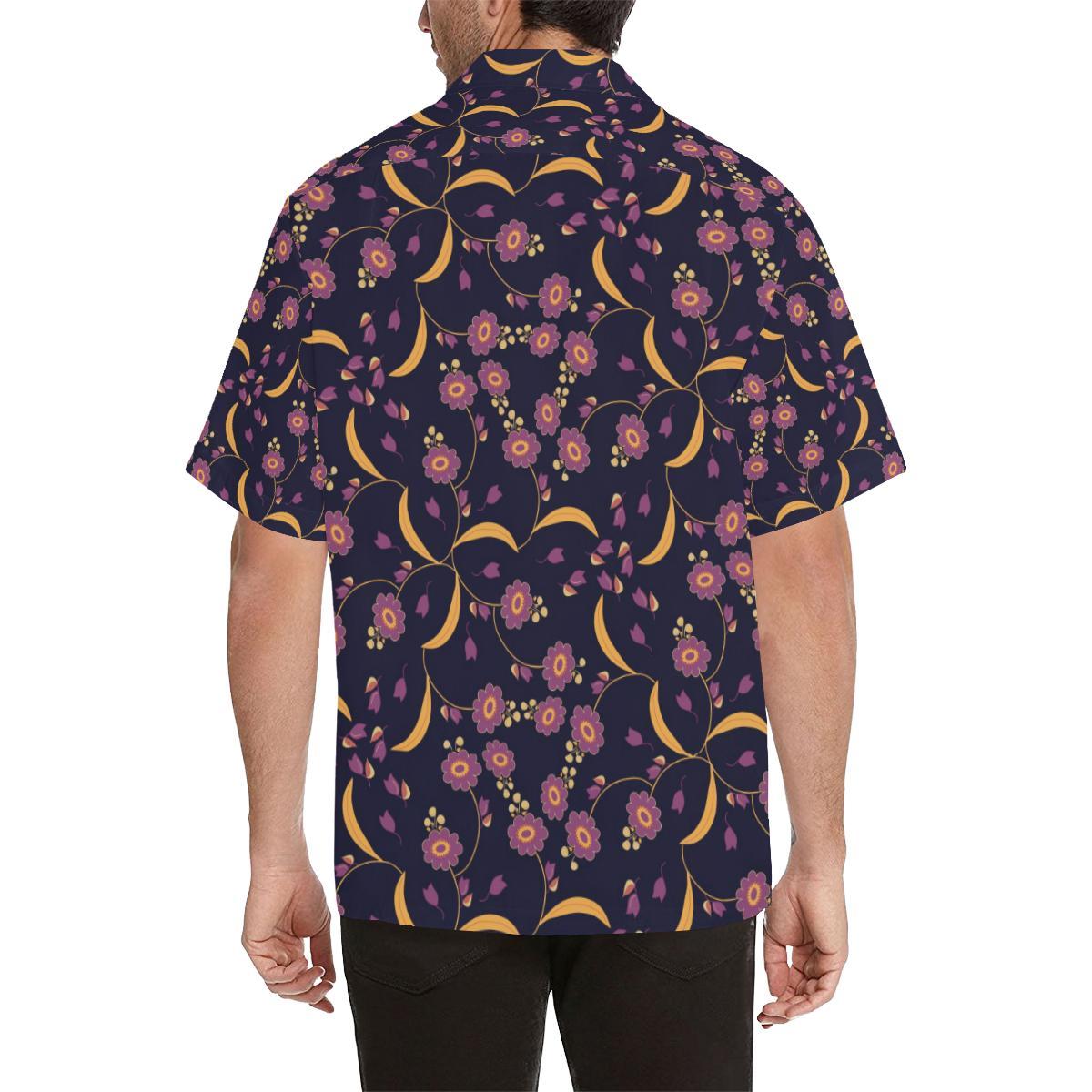 Anemone Pattern Print Design AM012 Men Hawaiian Shirt-JorJune