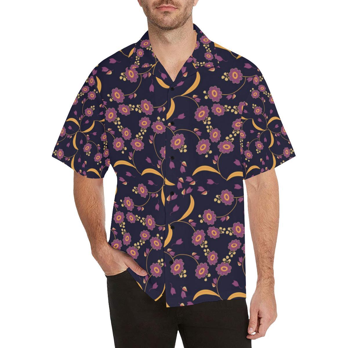 Anemone Pattern Print Design AM012 Men Hawaiian Shirt-JorJune