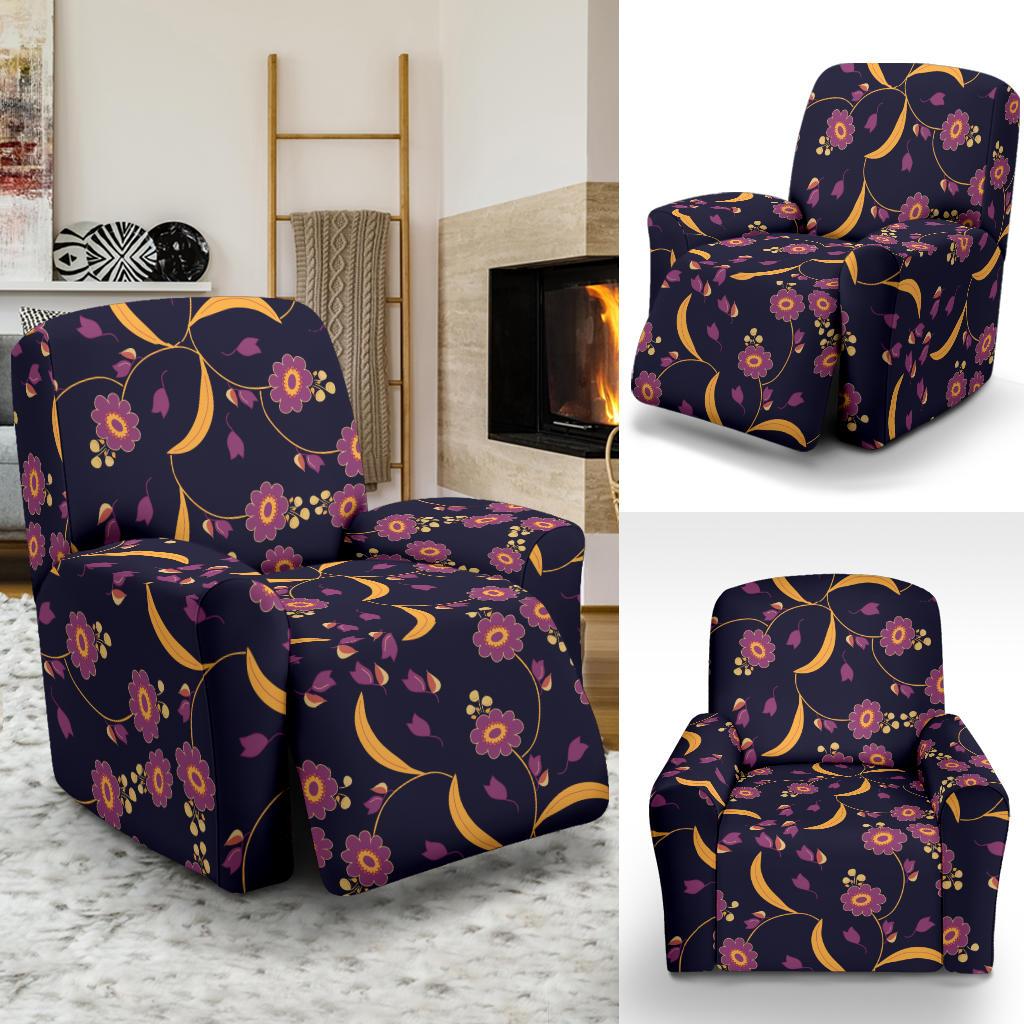 Anemone Pattern Print Design AM012 Recliner Slipcover-JORJUNE.COM