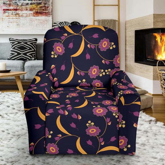 Anemone Pattern Print Design AM012 Recliner Slipcover-JORJUNE.COM