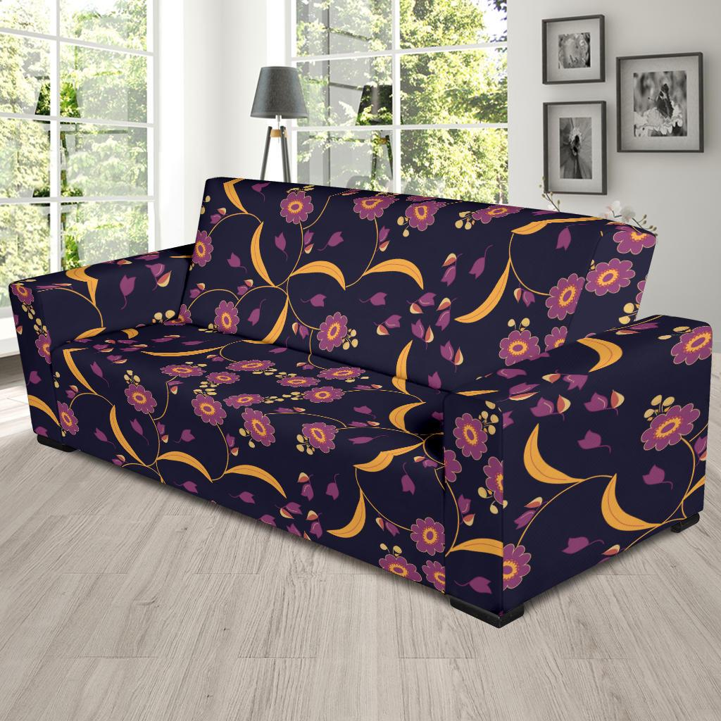 Anemone Pattern Print Design AM012 Sofa Slipcover-JORJUNE.COM