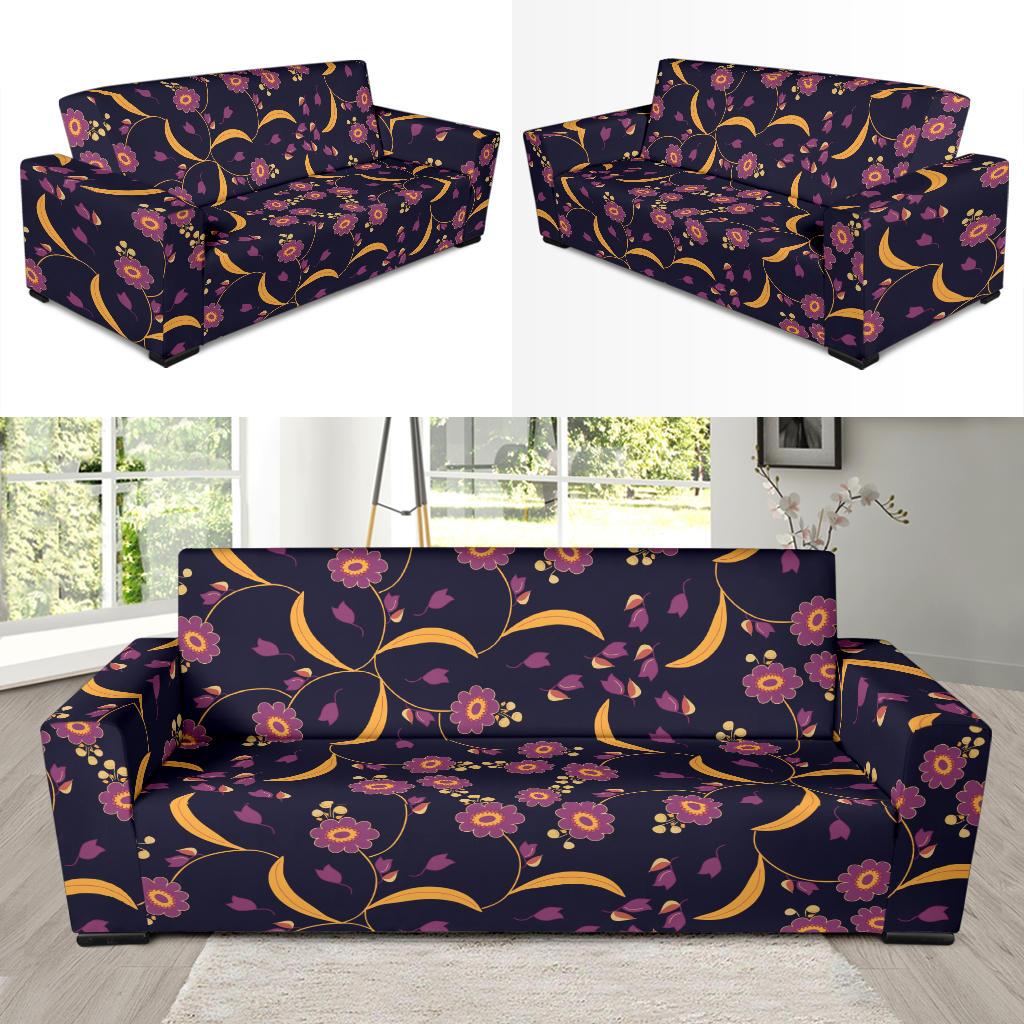 Anemone Pattern Print Design AM012 Sofa Slipcover-JORJUNE.COM