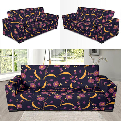 Anemone Pattern Print Design AM012 Sofa Slipcover-JORJUNE.COM