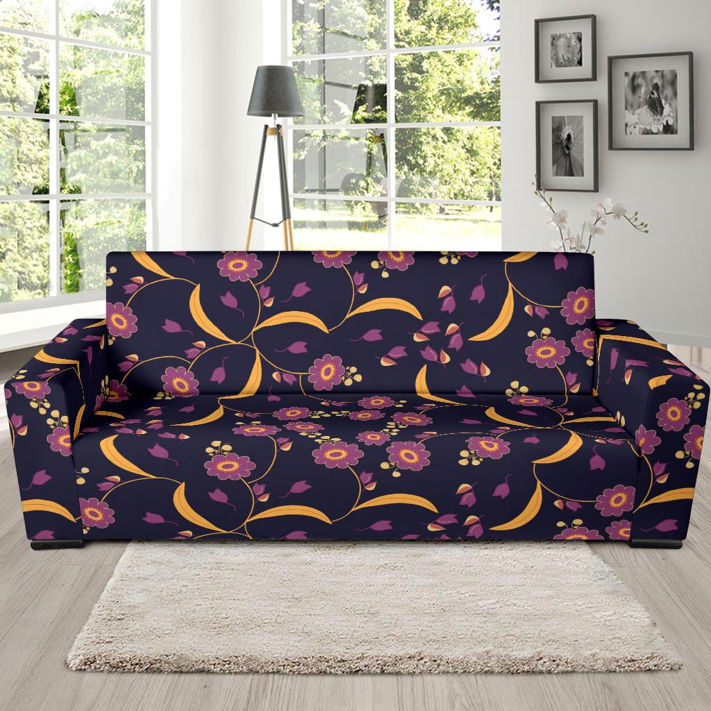 Anemone Pattern Print Design AM012 Sofa Slipcover-JORJUNE.COM