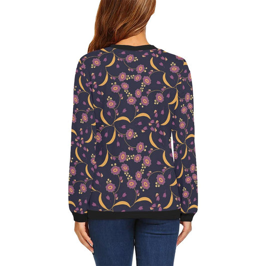 Anemone Pattern Print Design AM012 Women Long Sleeve Sweatshirt-JorJune