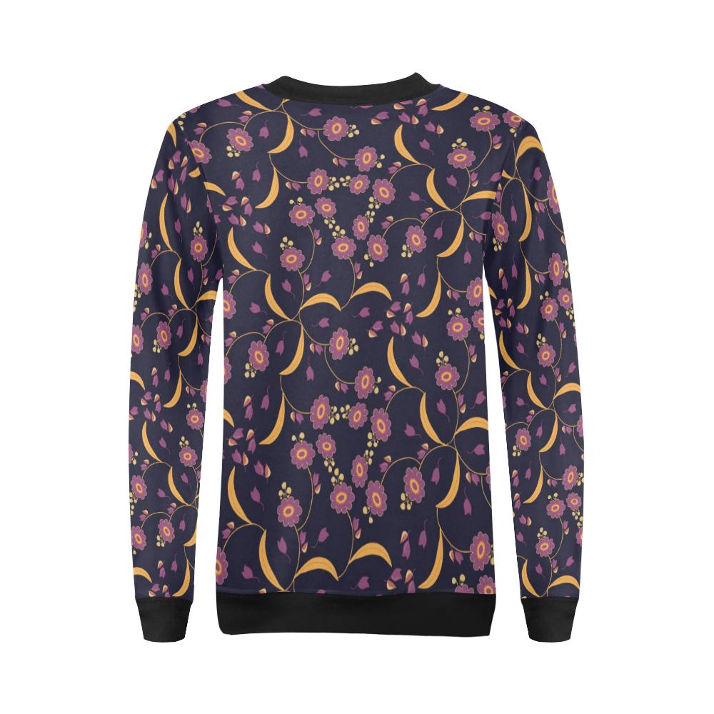 Anemone Pattern Print Design AM012 Women Long Sleeve Sweatshirt-JorJune