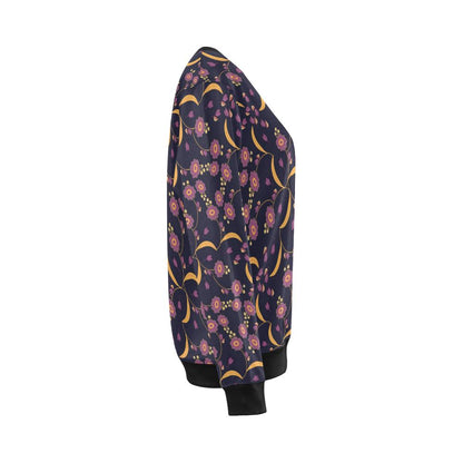 Anemone Pattern Print Design AM012 Women Long Sleeve Sweatshirt-JorJune