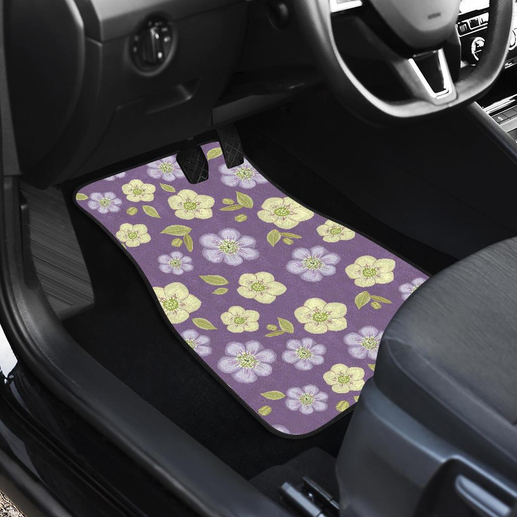 Anemone Pattern Print Design AM013 Car Floor Mats-JorJune