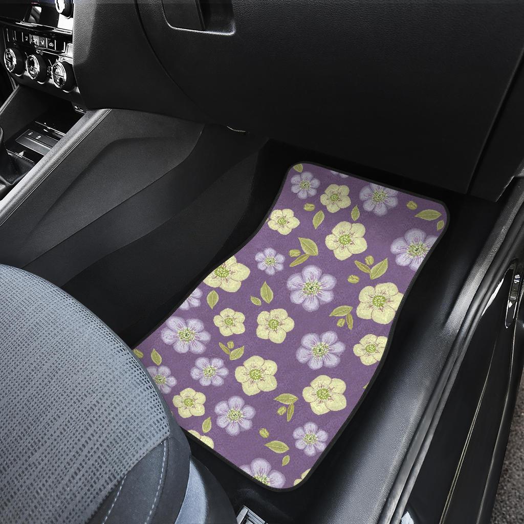 Anemone Pattern Print Design AM013 Car Floor Mats-JorJune