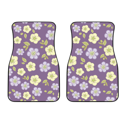 Anemone Pattern Print Design AM013 Car Floor Mats-JorJune