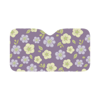 Anemone Pattern Print Design AM013 Car Sun Shade-JorJune