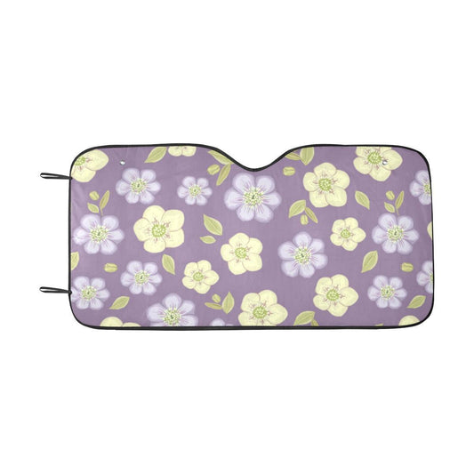 Anemone Pattern Print Design AM013 Car Sun Shade-JorJune