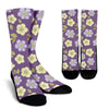 Anemone Pattern Print Design AM013 Crew Socks-JORJUNE.COM