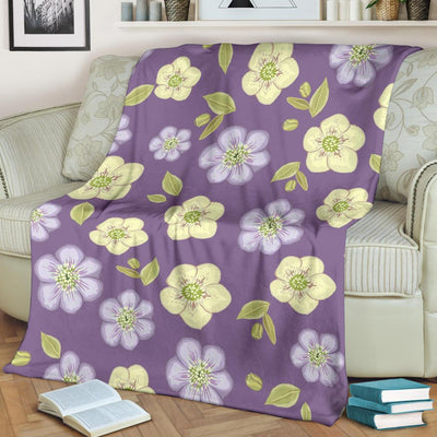 Anemone Pattern Print Design AM013 Fleece Blankete