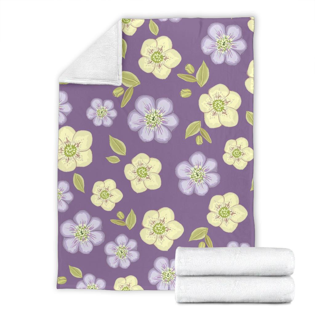 Anemone Pattern Print Design AM013 Fleece Blankete