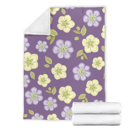 Anemone Pattern Print Design AM013 Fleece Blankete