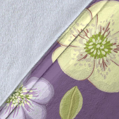 Anemone Pattern Print Design AM013 Fleece Blankete