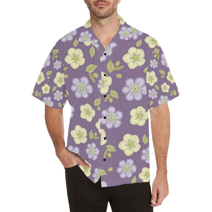 Anemone Pattern Print Design AM013 Men Hawaiian Shirt-JorJune