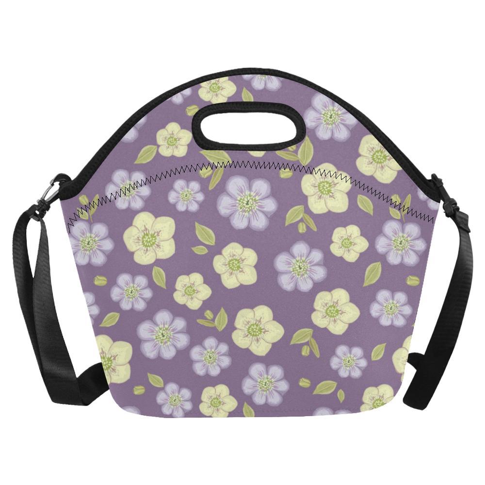 Anemone Pattern Print Design AM013 Neoprene Lunch Bag-JorJune