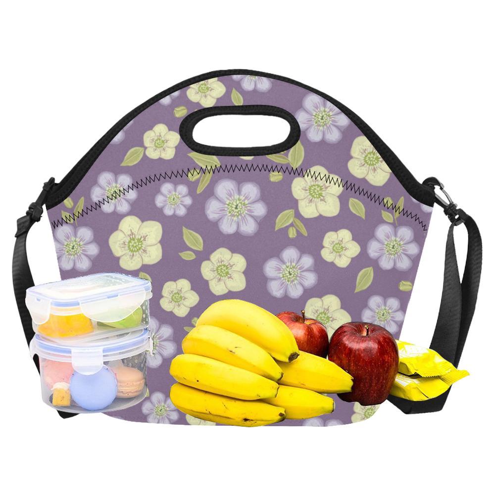 Anemone Pattern Print Design AM013 Neoprene Lunch Bag-JorJune