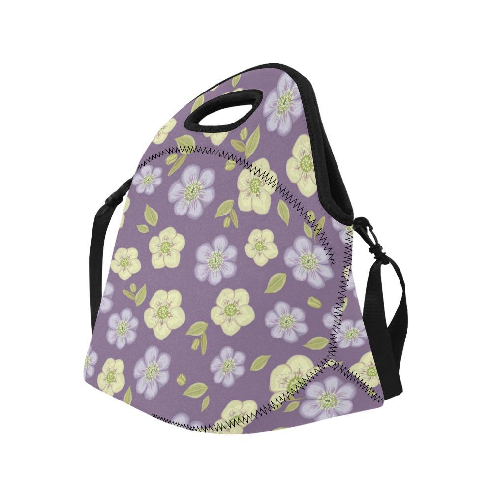 Anemone Pattern Print Design AM013 Neoprene Lunch Bag-JorJune