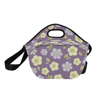 Anemone Pattern Print Design AM013 Neoprene Lunch Bag-JorJune