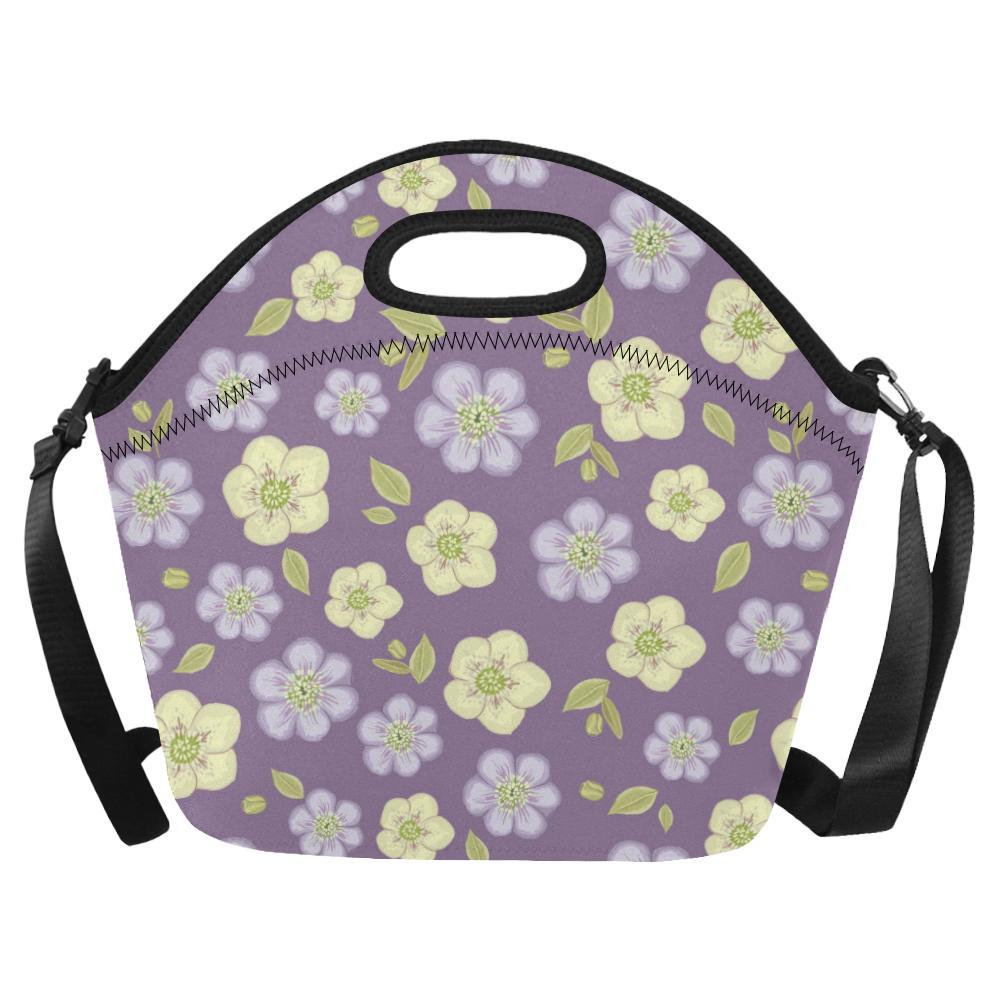 Anemone Pattern Print Design AM013 Neoprene Lunch Bag-JorJune