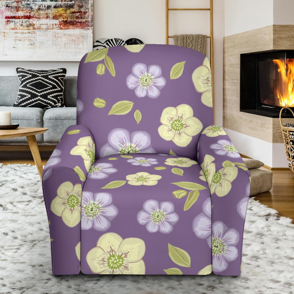 Anemone Pattern Print Design AM013 Recliner Slipcover-JORJUNE.COM