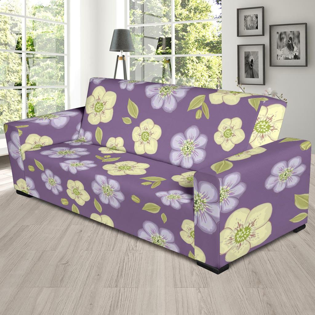 Anemone Pattern Print Design AM013 Sofa Slipcover-JORJUNE.COM