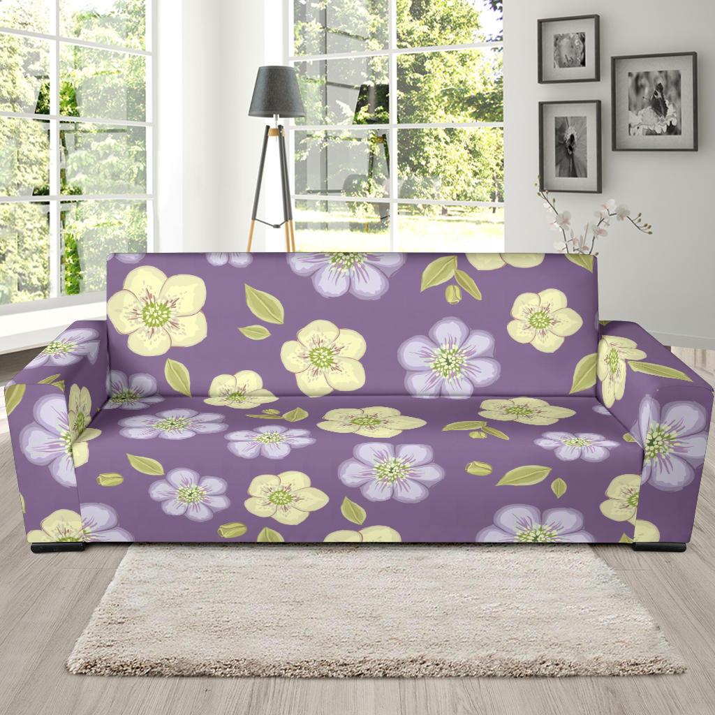 Anemone Pattern Print Design AM013 Sofa Slipcover-JORJUNE.COM