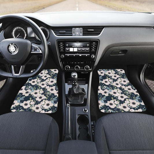 Anemone Pattern Print Design AM02 Car Floor Mats-JorJune