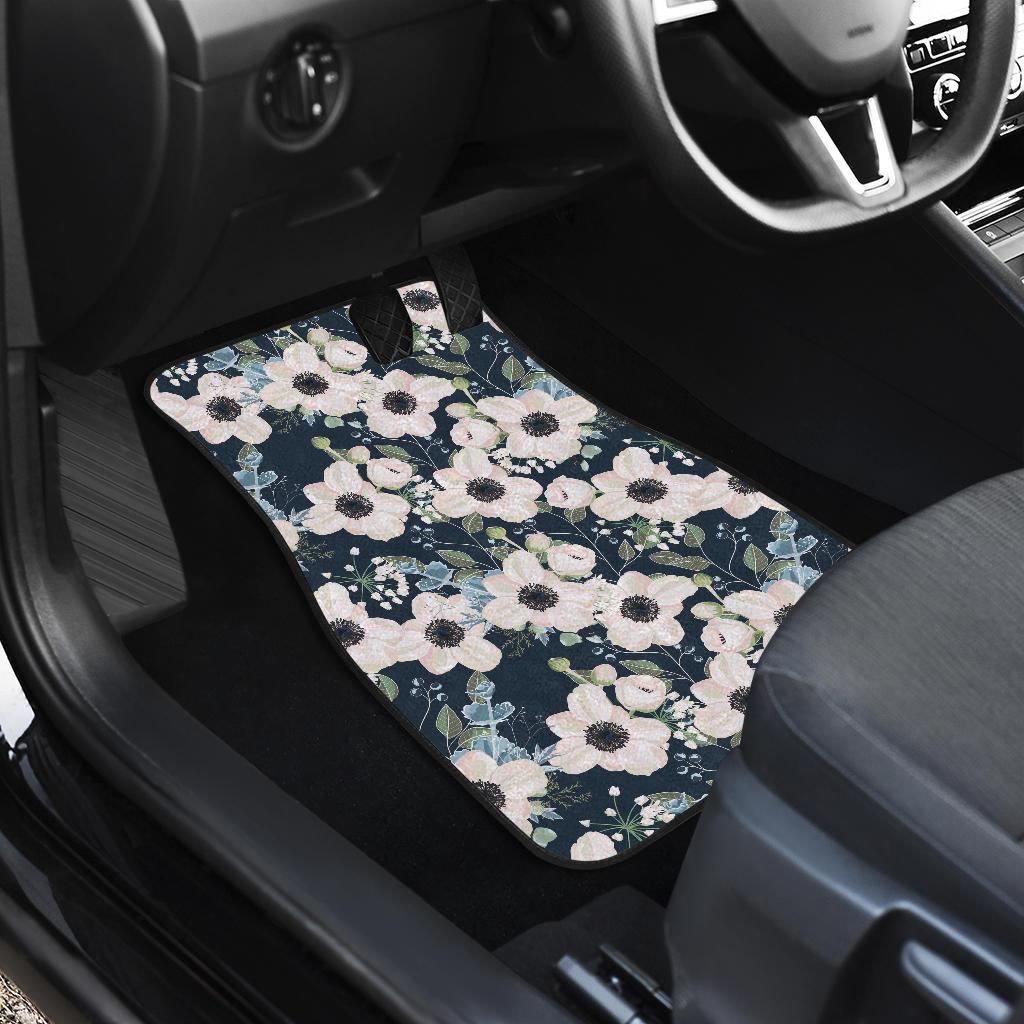 Anemone Pattern Print Design AM02 Car Floor Mats-JorJune