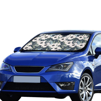 Anemone Pattern Print Design AM02 Car Sun Shade-JorJune