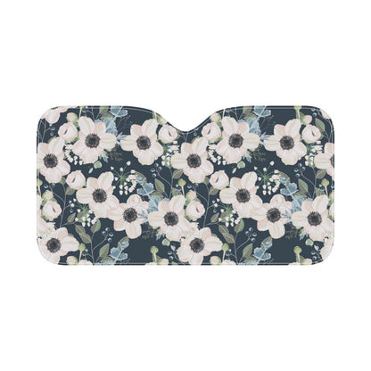 Anemone Pattern Print Design AM02 Car Sun Shade-JorJune