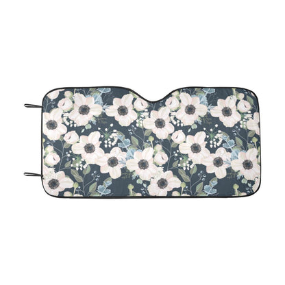 Anemone Pattern Print Design AM02 Car Sun Shade-JorJune