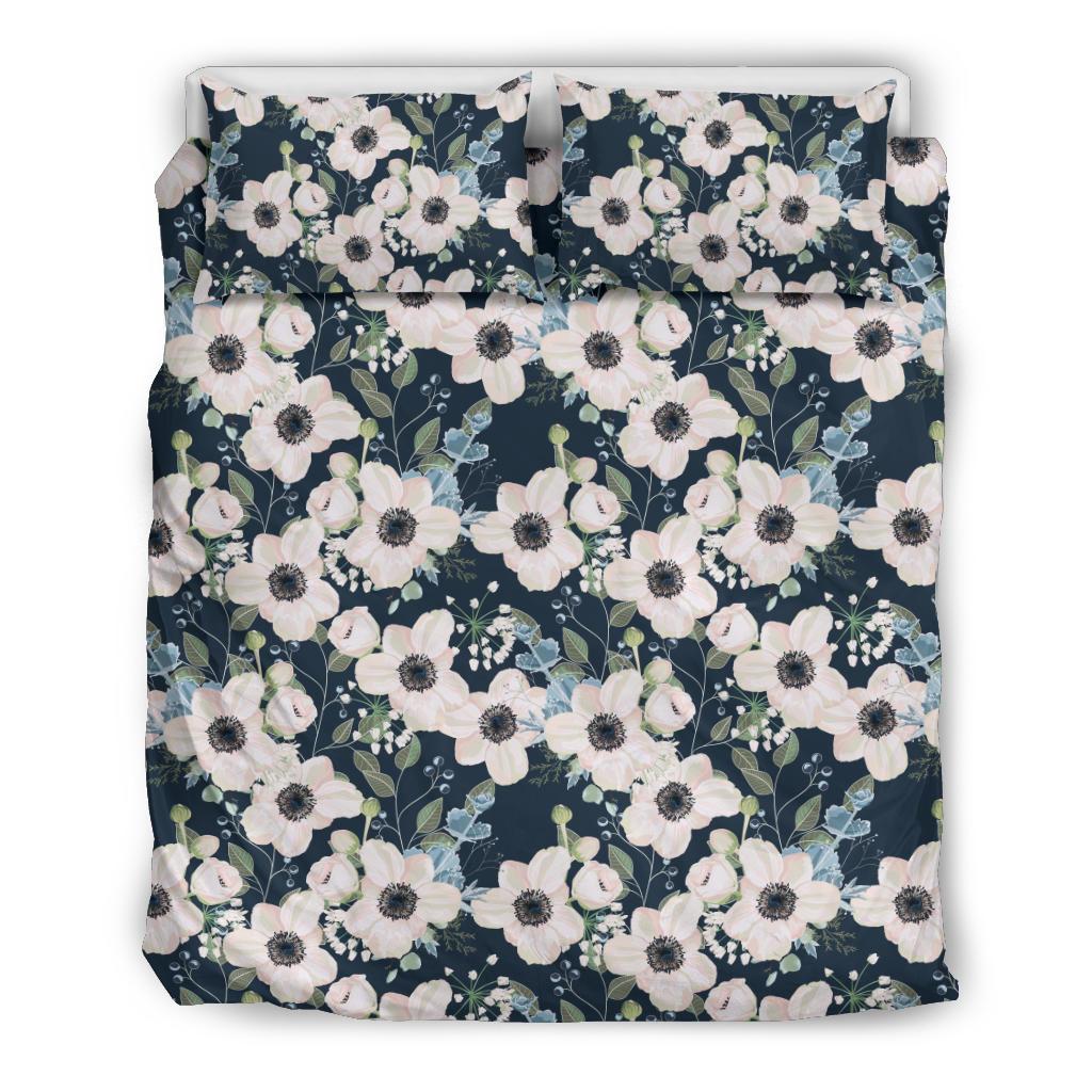 Anemone Pattern Print Design AM02 Duvet Cover Bedding Set-JORJUNE.COM
