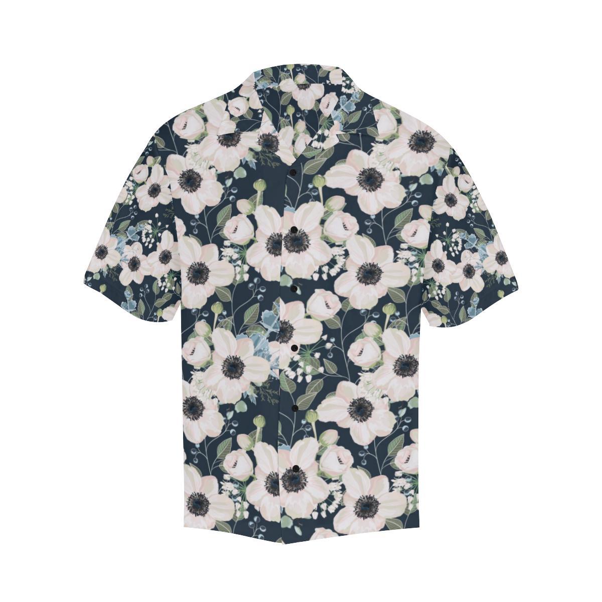 Anemone Pattern Print Design AM02 Men Hawaiian Shirt-JorJune