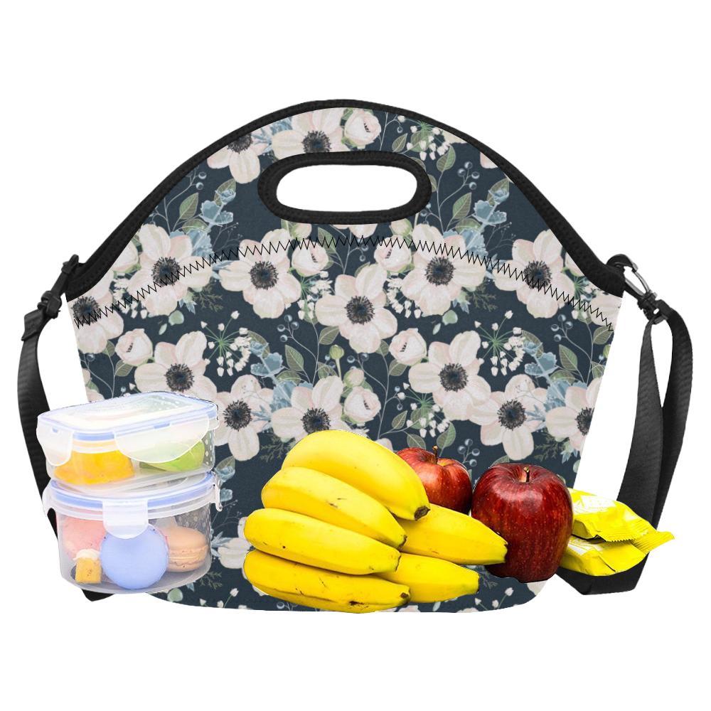 Anemone Pattern Print Design AM02 Neoprene Lunch Bag-JorJune