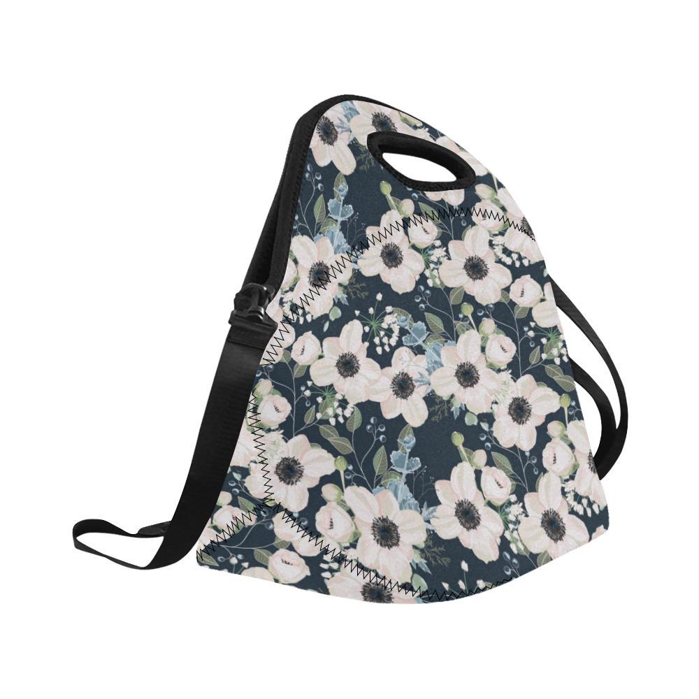 Anemone Pattern Print Design AM02 Neoprene Lunch Bag-JorJune