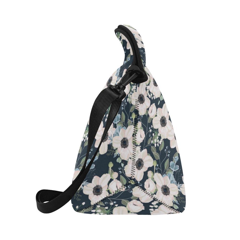 Anemone Pattern Print Design AM02 Neoprene Lunch Bag-JorJune