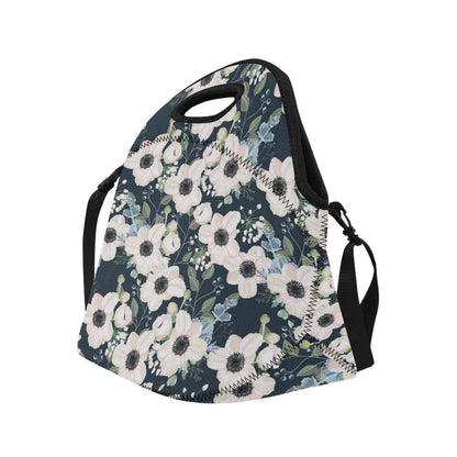 Anemone Pattern Print Design AM02 Neoprene Lunch Bag-JorJune