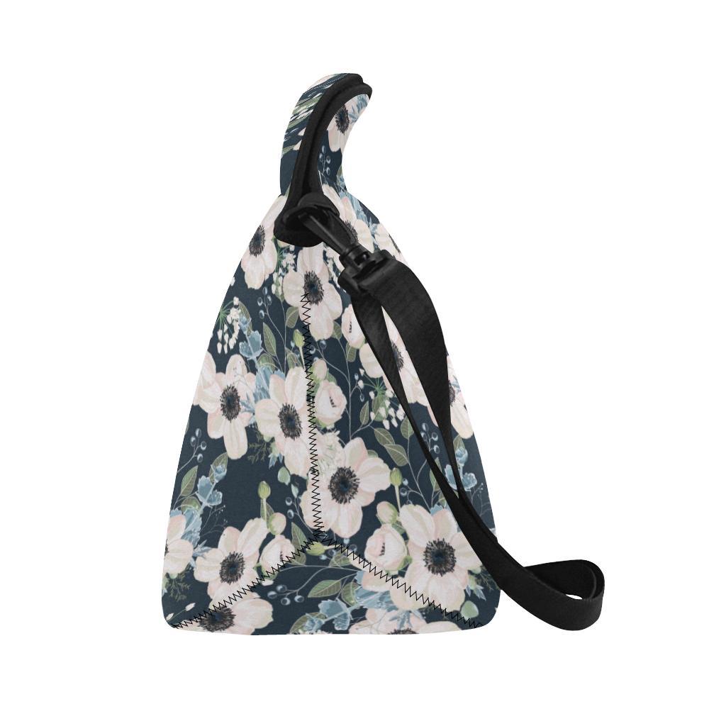 Anemone Pattern Print Design AM02 Neoprene Lunch Bag-JorJune