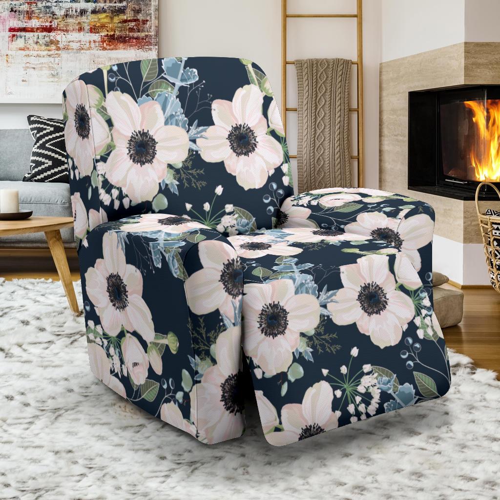 Anemone Pattern Print Design AM02 Recliner Slipcover-JORJUNE.COM