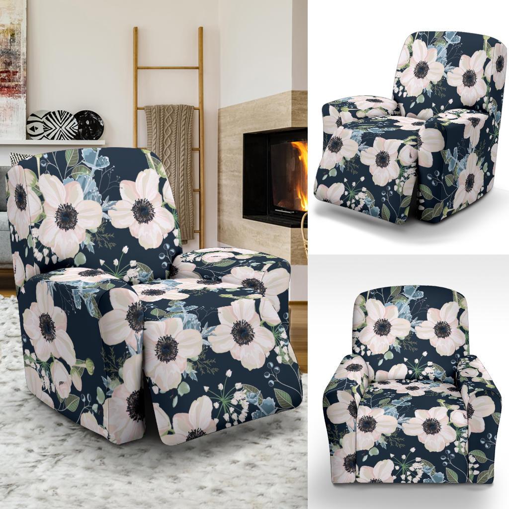 Anemone Pattern Print Design AM02 Recliner Slipcover-JORJUNE.COM