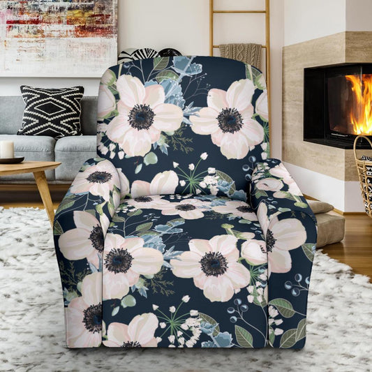 Anemone Pattern Print Design AM02 Recliner Slipcover-JORJUNE.COM