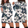 Anemone Pattern Print Design AM02 Women Hoodie Dress
