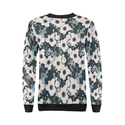 Anemone Pattern Print Design AM02 Women Long Sleeve Sweatshirt-JorJune