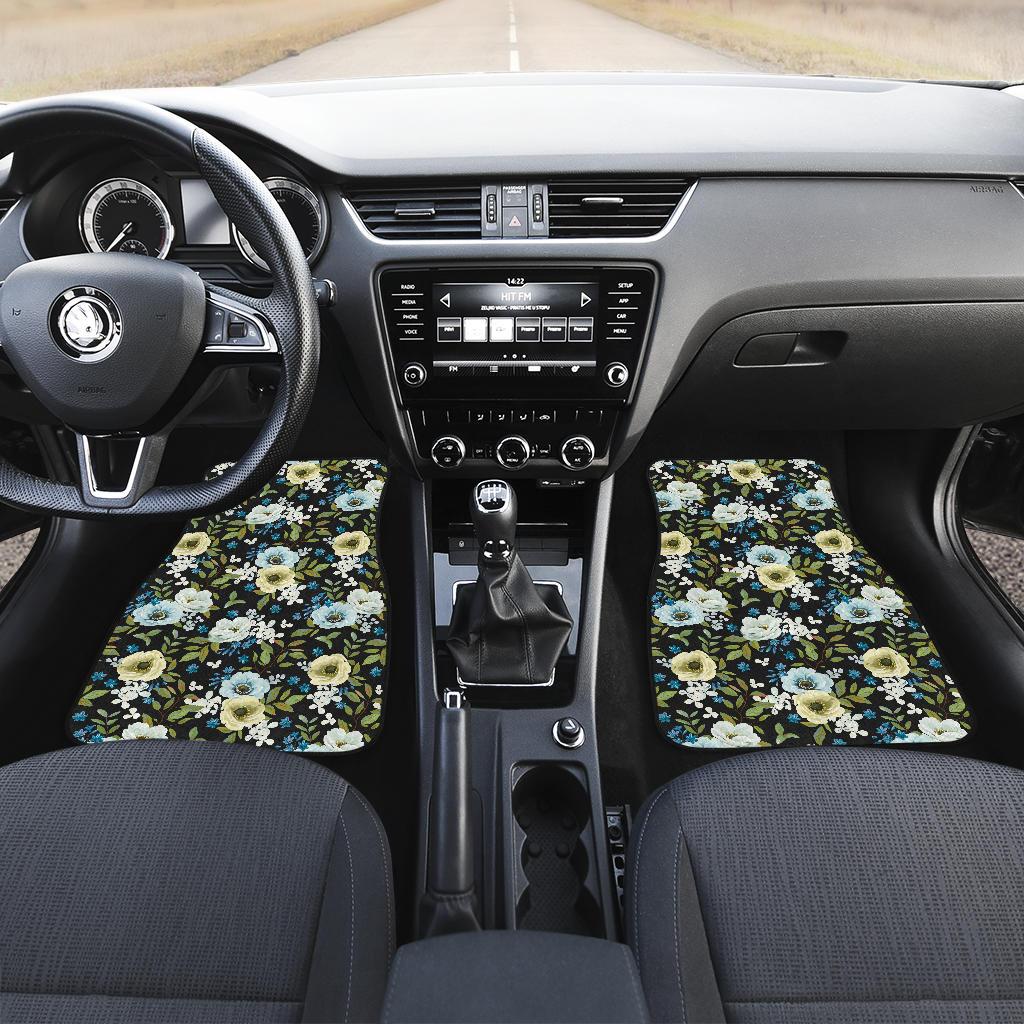 Anemone Pattern Print Design AM03 Car Floor Mats-JorJune