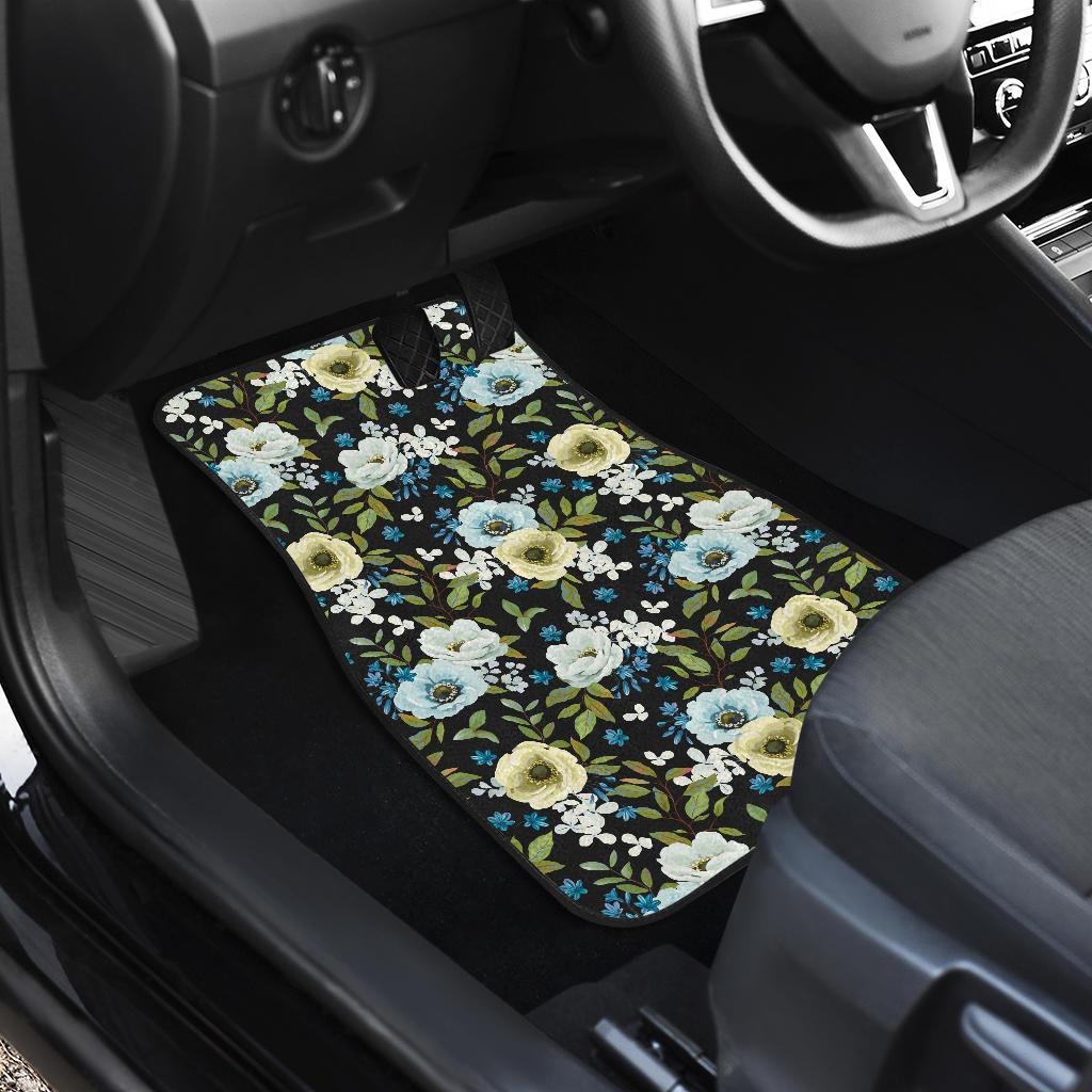 Anemone Pattern Print Design AM03 Car Floor Mats-JorJune